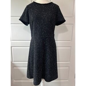 LOFT Tweed Dress - Fit & Flare, Short‎ Sleeve, Career, Party - Size 8